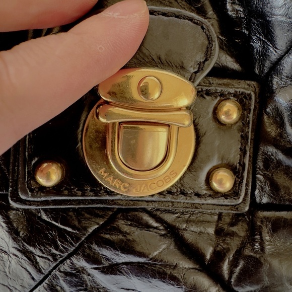 Marc Jacobs Black Quilted Leather Shoulder Bag with Dust Bag - Picture 4 of 16